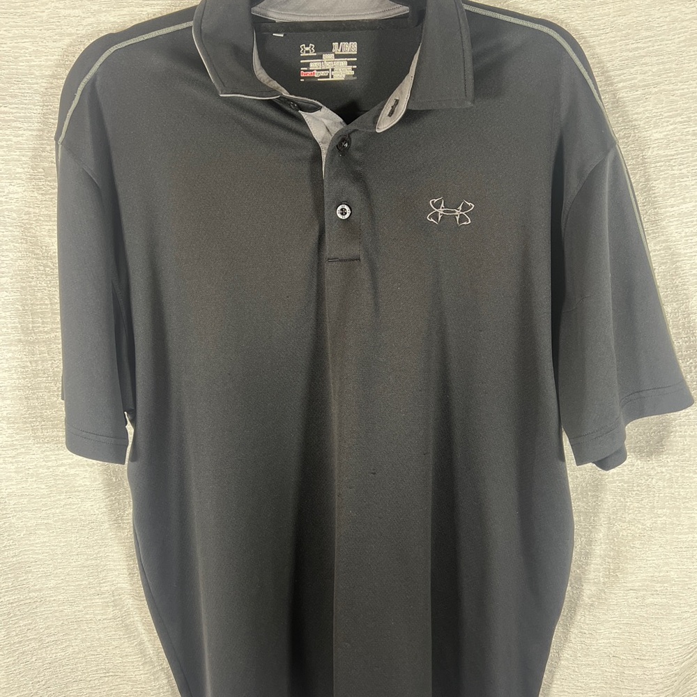 Under Armour Men's Polo Shirt in Black and Gray